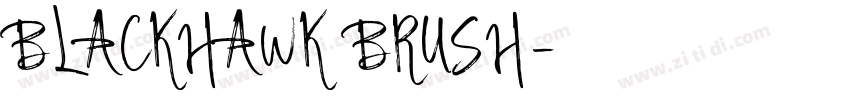BLACKHAWK BRUSH字体转换
